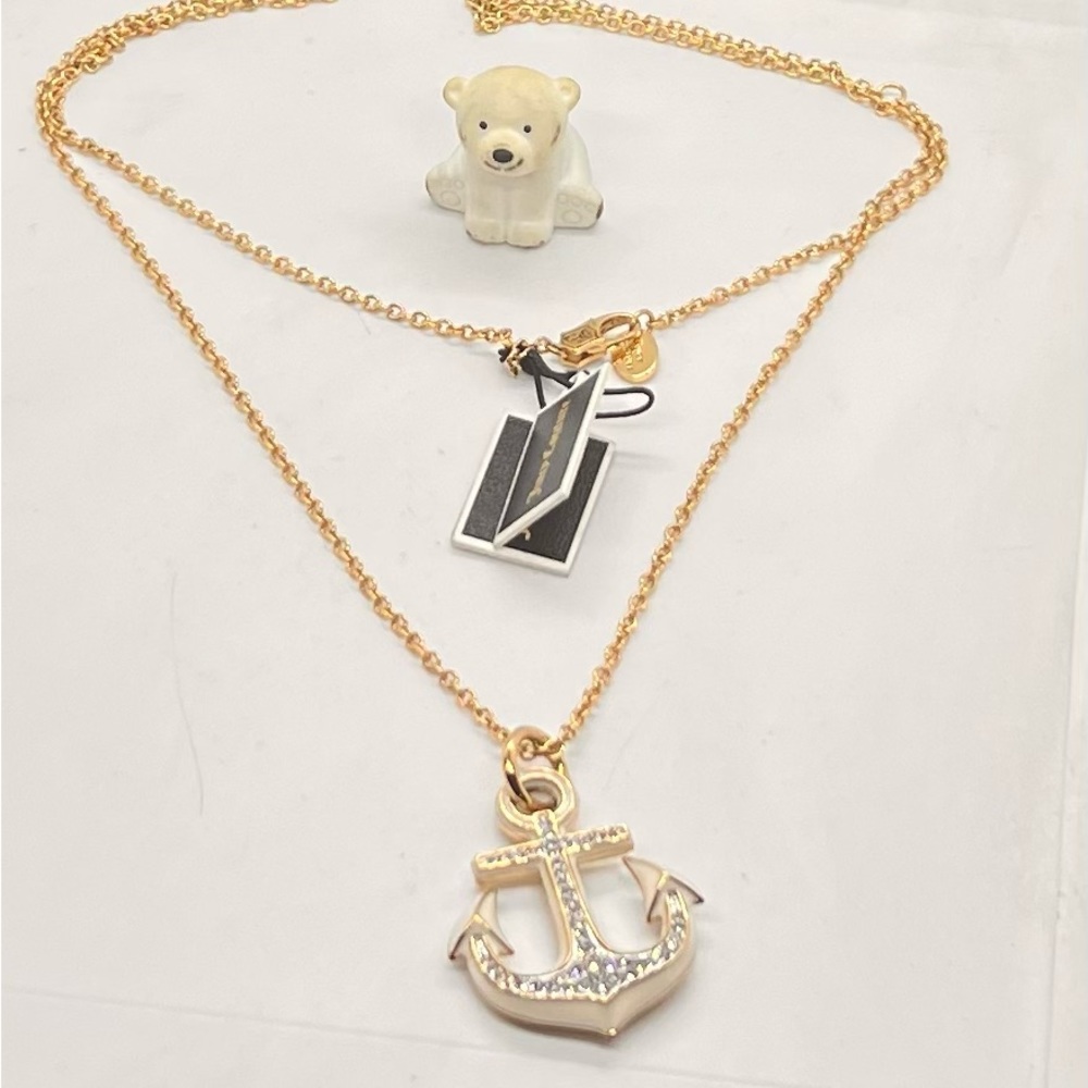 New w tag, Juicy Couture Anchor Necklace 32”